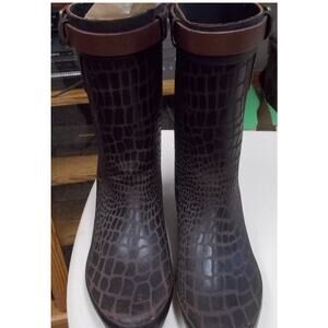 Corky's Rubber Croc Embossed Rain Boots